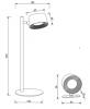 VERSANA USB RECHARGEABLE WHITE MAGNETIC TABLE & WALL LIGHT